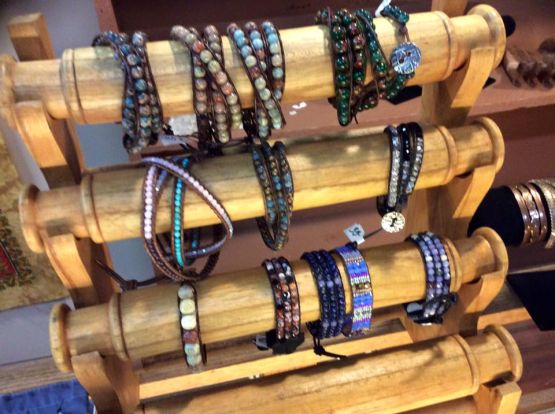 Handmade Beaded leather wrap bracelets