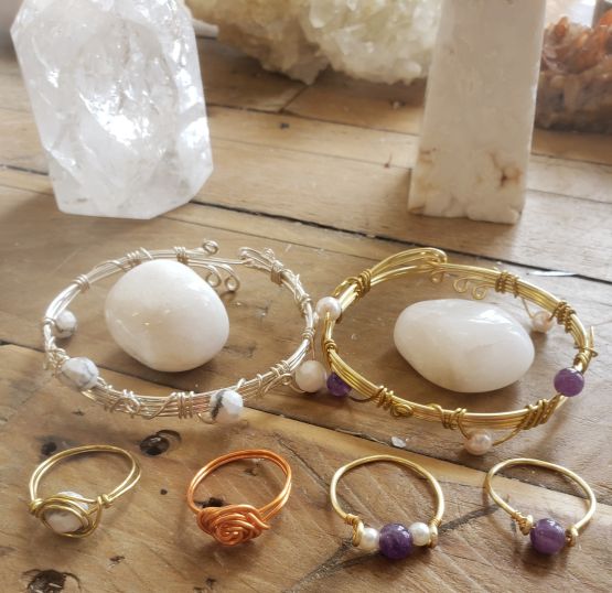 LAMANSH Floral 🌺 Bracelets Attached to Ring ( Set of 5 Pair) – Lamansh
