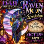 Stained Glass RAVEN MOON Plant Stake Workshop - SOLD OUT Stained Glass RAVEN MOON Plant Stake Workshop